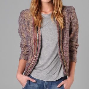 OF TWO MINDS Carolla Metallic Beaded Blazer Size 4